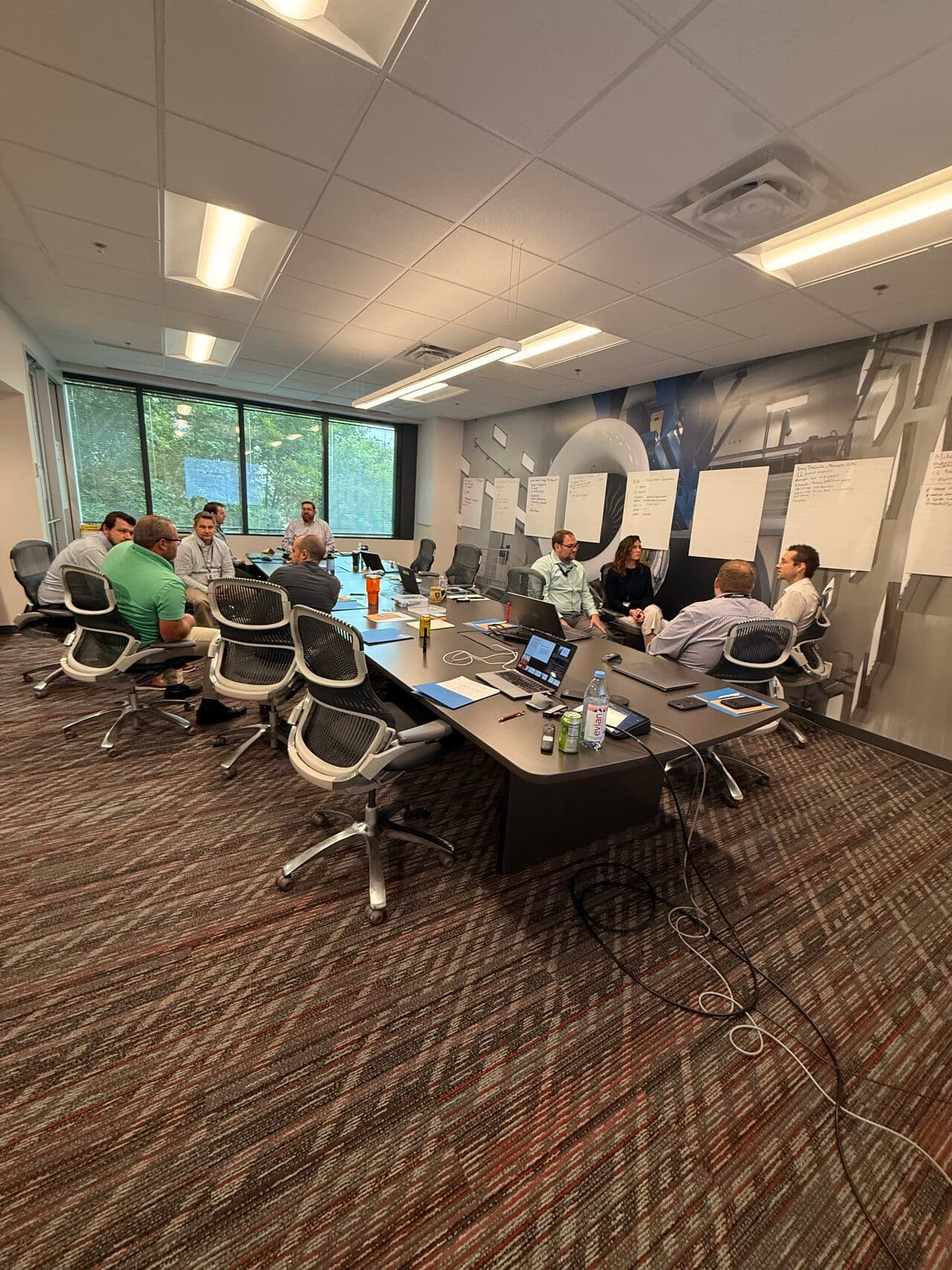 Team collaborating on growth strategy 